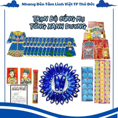Trọn Bộ Đồ Cúng Bé Trai Tone Xanh Dương