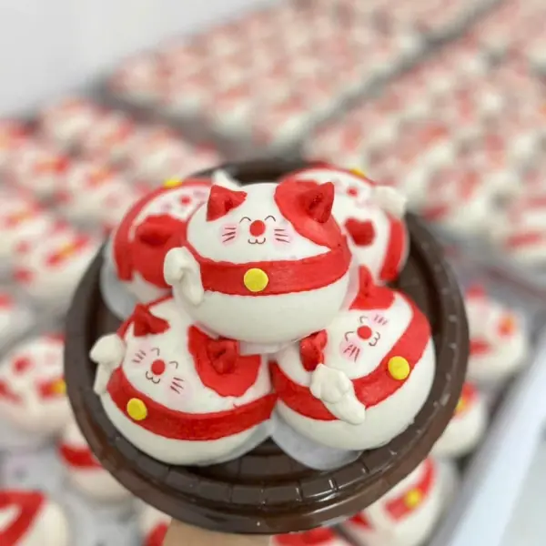 Bánh bao tạo hình con vật 