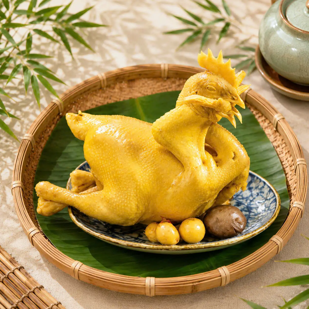 Gà Chéo Cánh 1.5kg Kèm Cháo & Gỏi